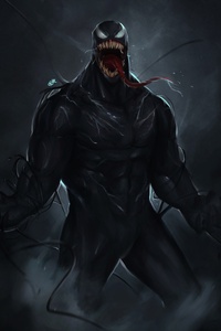 Venom Marvel Comic Superhero 4k (640x1136) Resolution Wallpaper