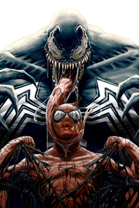 Venom Spiderman Cool Artwork 4k