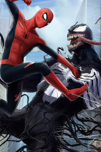 Venom Spiderman Fight