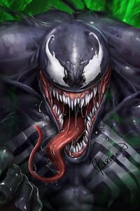 Venom Superhero Digital Art (240x320) Resolution Wallpaper