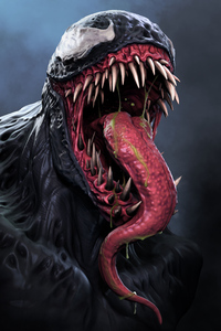 Venom Tongue Out 4k (750x1334) Resolution Wallpaper