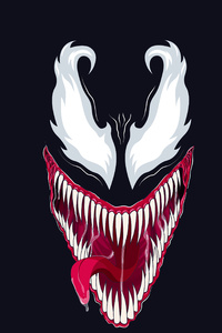 Venom Vector Illustration (1125x2436) Resolution Wallpaper