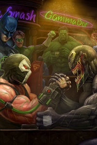 Venom Vs Bane Arm Wrestling