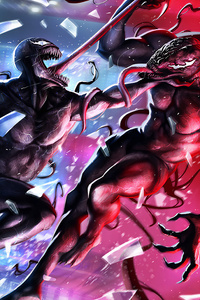 Venom Vs Carnage 4k (320x568) Resolution Wallpaper
