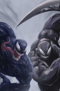 Venom Vs Riot 4k (800x1280) Resolution Wallpaper