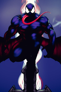 Venom With Wings (320x568) Resolution Wallpaper