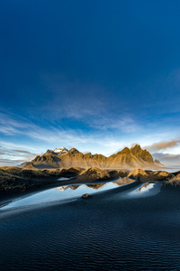 Vestrahorn Reflections At Dawn (1080x1920) Resolution Wallpaper