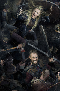 Vikings Season 5 4k (640x1136) Resolution Wallpaper