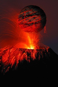 Volcano Lava 4k (1125x2436) Resolution Wallpaper