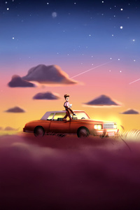 Waiting On A Shooting Star (1125x2436) Resolution Wallpaper