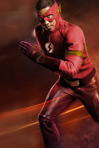 1440x2560 Wally West As The Flash Red Suit
