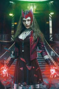 1080x2160 Wanda Vision Scarlet Witch Tribute 5k