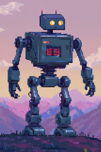 Wandering Robot (1440x2960) Resolution Wallpaper