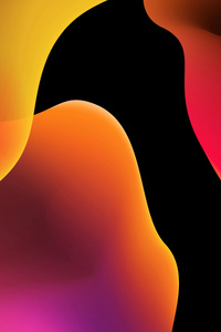 Warm Gradient Organic Shapes (2160x3840) Resolution Wallpaper