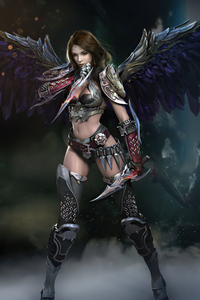 Warrior Dark Angel Art 5k