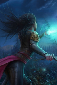 Warrior Fantasy Girl Art