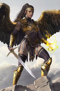 Warrior Wings Flame Thrower (540x960) Resolution Wallpaper