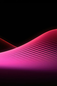 1242x2688 Wave Glow Abstract Pink 5k