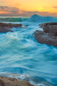 Waves And Tides (720x1280) Resolution Wallpaper