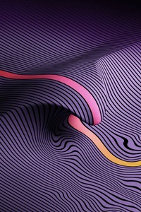 480x854 Wavy Lines Abstract