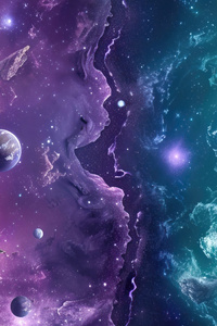 Where Earth Meets Space (1080x2160) Resolution Wallpaper