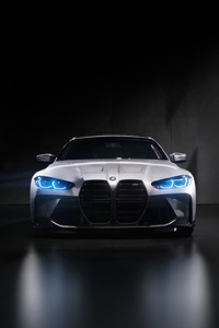 White Bmw M4 (360x640) Resolution Wallpaper