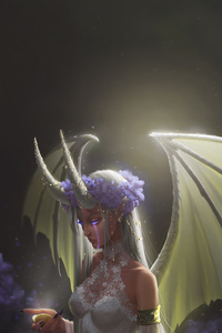 White Demon Bride (360x640) Resolution Wallpaper
