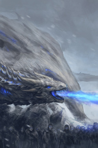 White Walkers Dragon Game Of Thrones