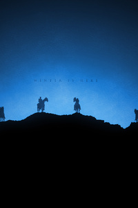 White Walkers Winter Is Here Game Of Thrones Minimalism