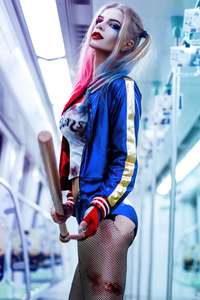 640x1136 Who Mess With Harley Quinn Again 5k