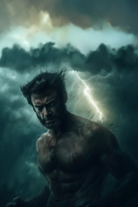 Wild Wolverine (640x1136) Resolution Wallpaper