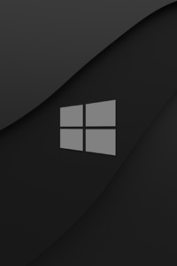 Windows 10 Dark Logo 4k (240x320) Resolution Wallpaper