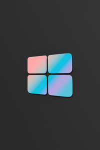 Windows 10 Logo Gray 4k