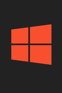 1080x1920 Windows 10 Orange Stock