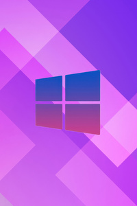 Windows 11 Purple Gradient Glass (320x480) Resolution Wallpaper