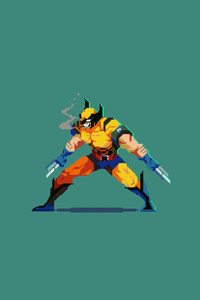 Wolverine 8 Bit (750x1334) Resolution Wallpaper