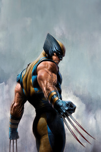 Wolverine Adamantium Metallic Fury (320x568) Resolution Wallpaper