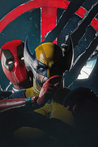 Wolverine And Deadpool Riotous Rampage (1440x2560) Resolution Wallpaper