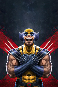 Wolverine Leap Of Legend (1440x2960) Resolution Wallpaper