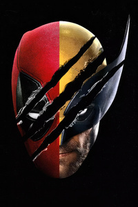 Wolverine X Deadpool Mask (1080x2280) Resolution Wallpaper