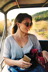 640x960 Women Outdoors Adventure Sunglasses Happy Travelling 5k