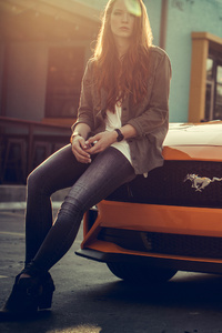 Women With Cars 4k (1280x2120) Resolution Wallpaper