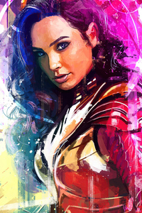 Wonder Woman 1984 Artworks (1125x2436) Resolution Wallpaper