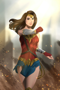 Wonder Woman 1984 Comic Heroes 4k (320x480) Resolution Wallpaper