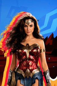 Wonder Woman 1984 Movie Poster Art 4k (1080x1920) Resolution Wallpaper