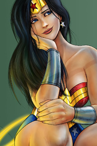 Wonder Woman 2020 Art 4k (1080x2160) Resolution Wallpaper