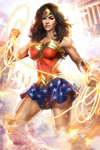 Wonder Woman 2020 New Artwork (240x400) Resolution Wallpaper
