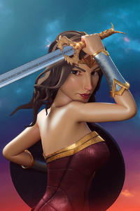 480x854 Wonder Woman 3d