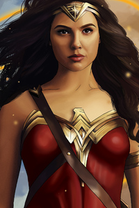 Wonder Woman 4k Artworks (240x320) Resolution Wallpaper
