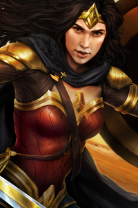Wonder Woman 4k Galgadot (540x960) Resolution Wallpaper